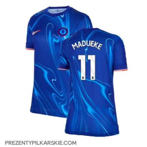 Stroje piłkarskie Chelsea Noni Madueke #11 Koszulka Podstawowej dla damskie 2024-25 Krótki Rękaw